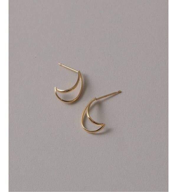 Lilas by Spick&Span「《WEB限定》リーフピアス K18（両耳）」|ピアス|