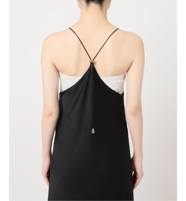 NOBLE「《26SS先行予約》サテンアジャストキャミワンピース」|ワンピース|