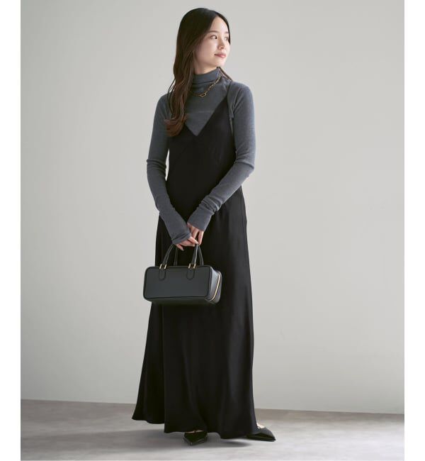 NOBLE「《26SS先行予約》サテンアジャストキャミワンピース」|ワンピース|