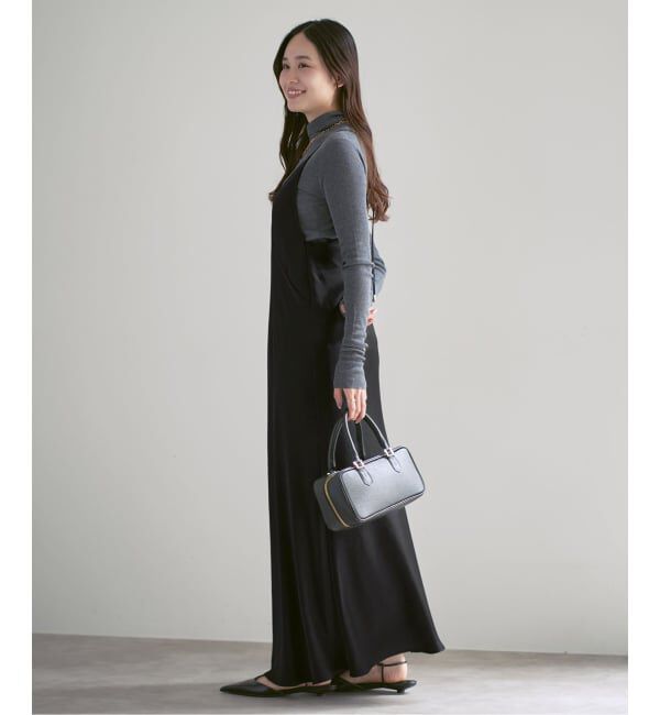 NOBLE「《26SS先行予約》サテンアジャストキャミワンピース」|ワンピース|