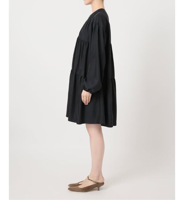 NOBLE「《26SS先行予約》ヴィンテージツイルギャザーミニワンピース」|ワンピース|