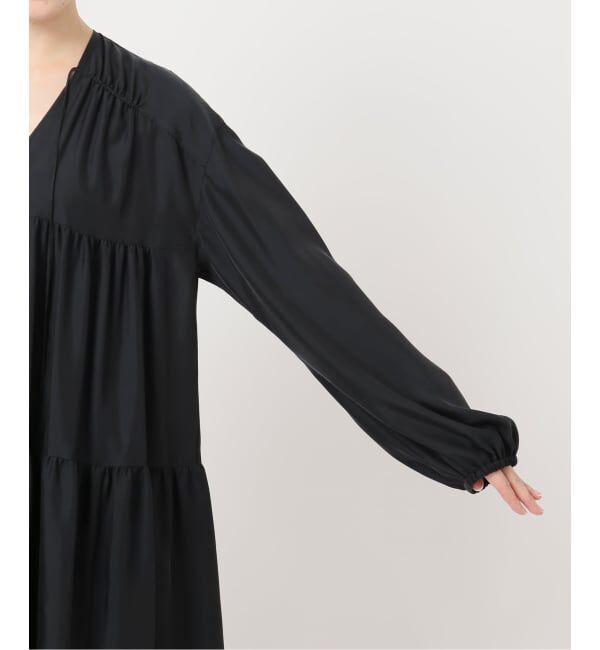 NOBLE「《26SS先行予約》ヴィンテージツイルギャザーミニワンピース」|ワンピース|