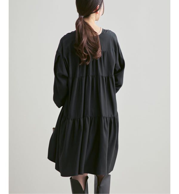 NOBLE「《26SS先行予約》ヴィンテージツイルギャザーミニワンピース」|ワンピース|