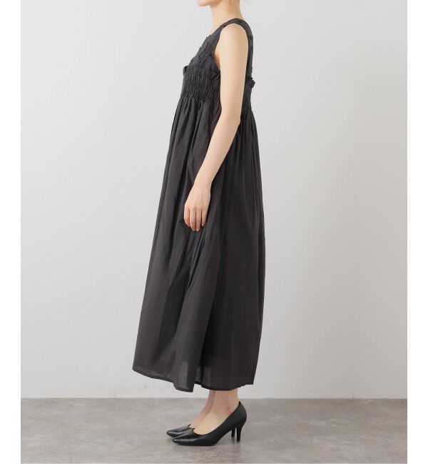  「【洗える】3D刺繍ノースリワンピース」|ワンピース|