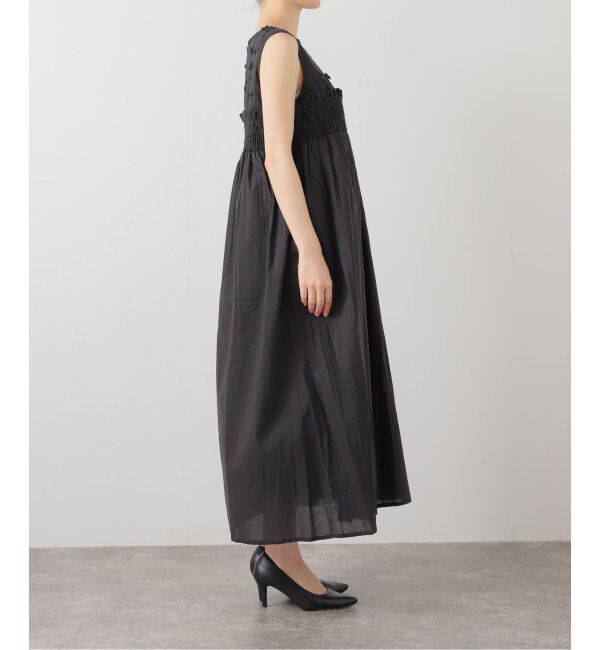  「【洗える】3D刺繍ノースリワンピース」|ワンピース|