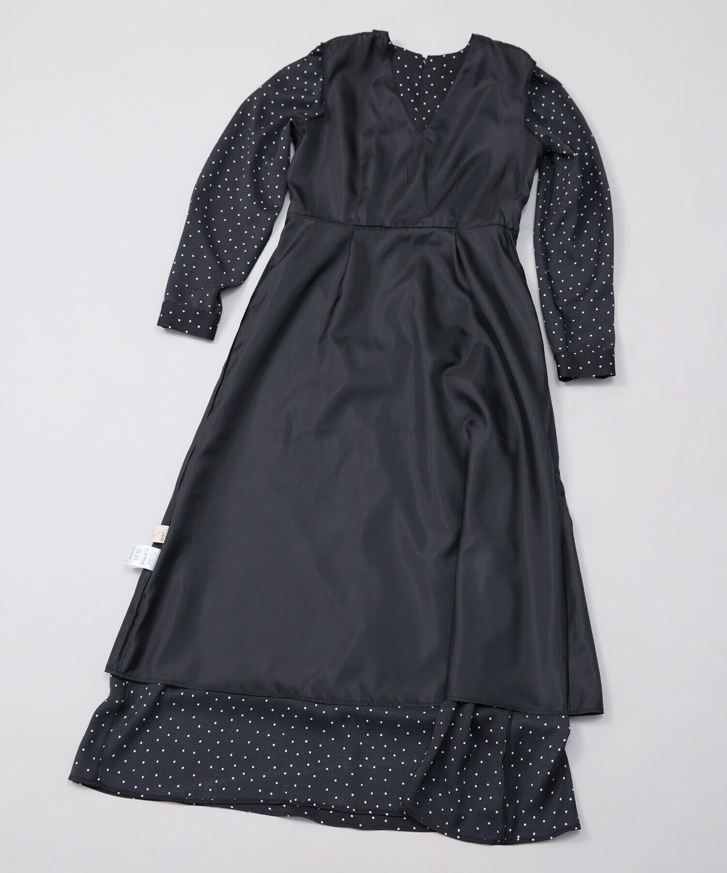 nano･universe「LB.03/ドットVネックワンピース」|ワンピース|
