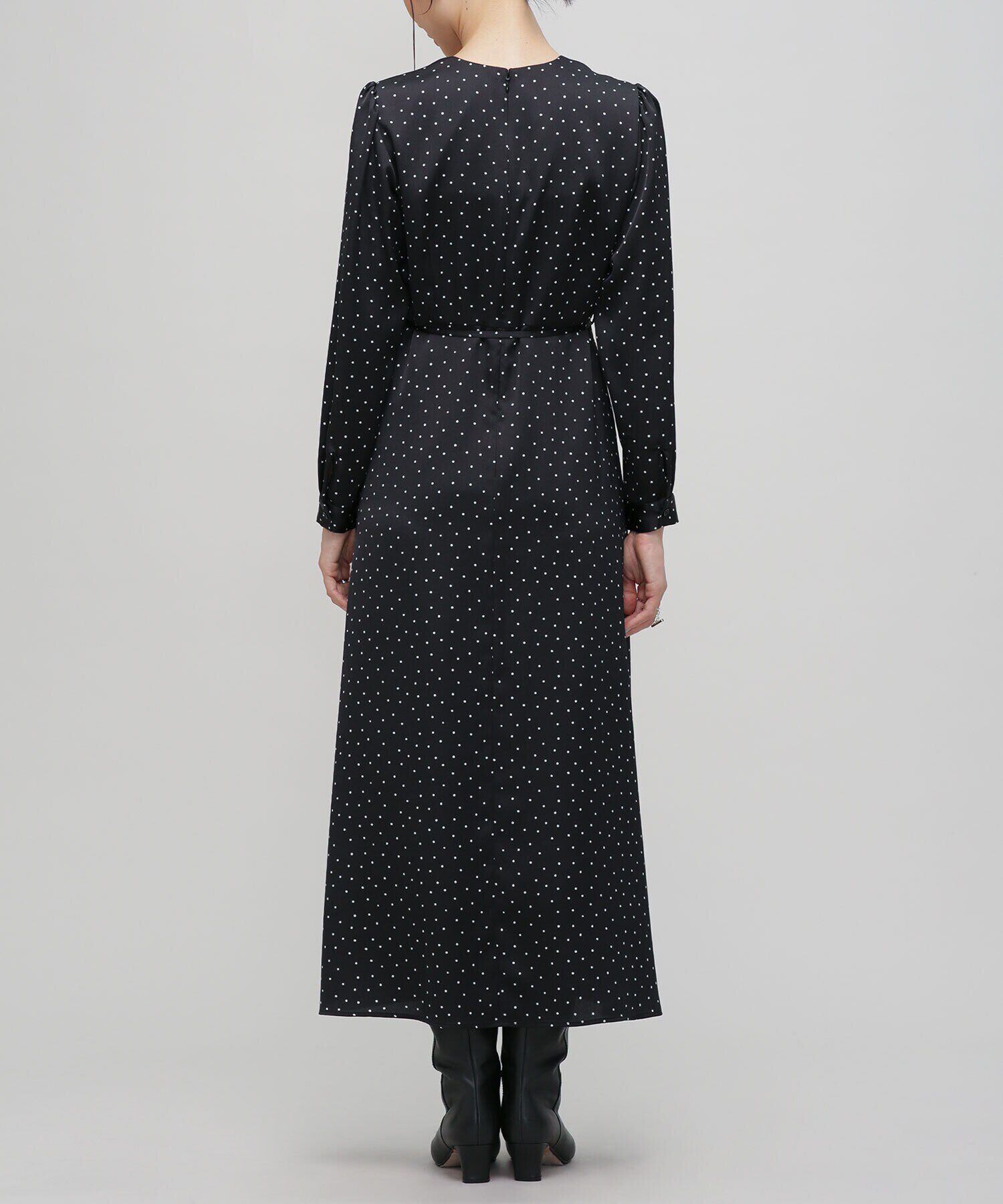 nano･universe「LB.03/ドットVネックワンピース」|ワンピース|