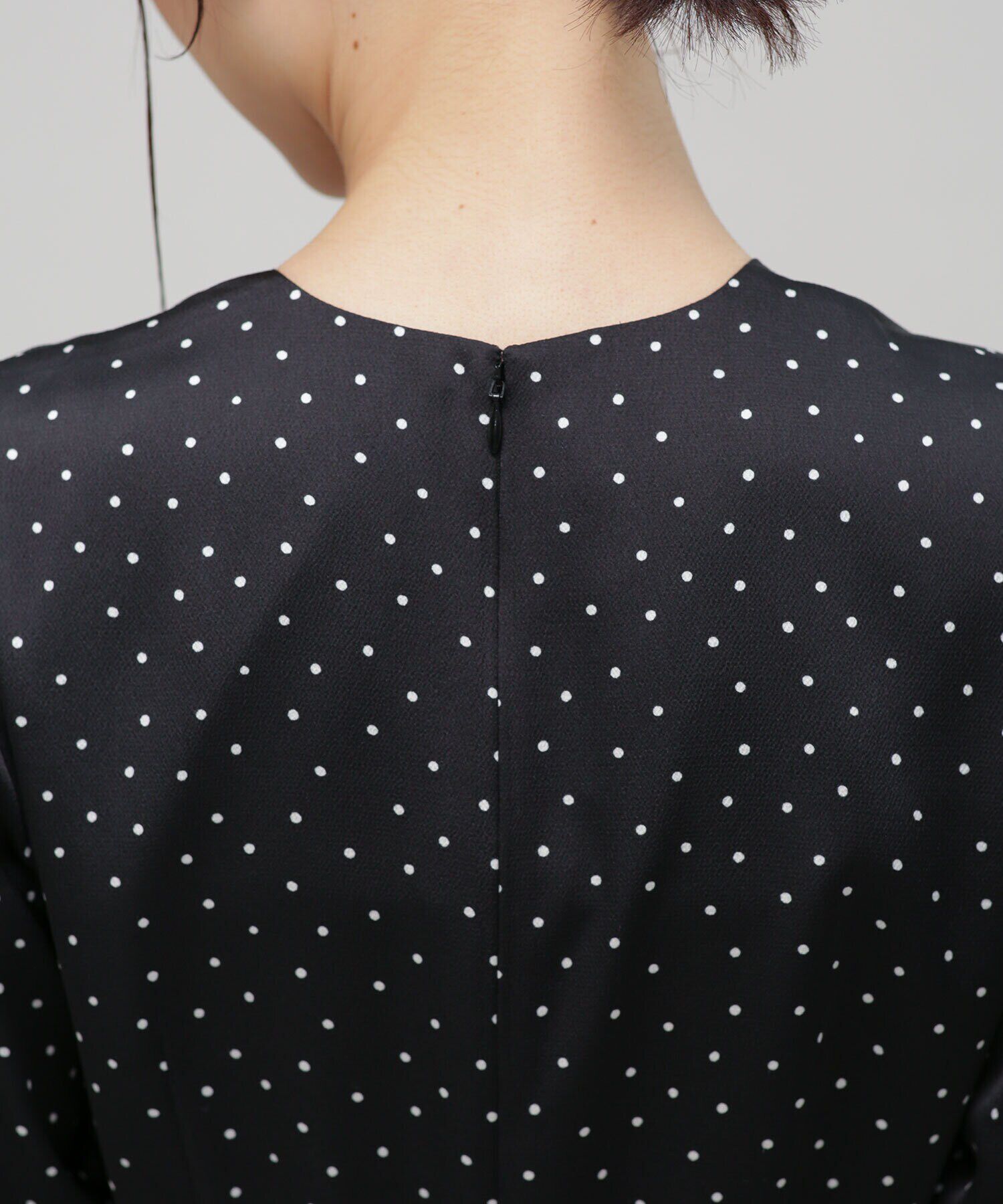 nano･universe「LB.03/ドットVネックワンピース」|ワンピース|