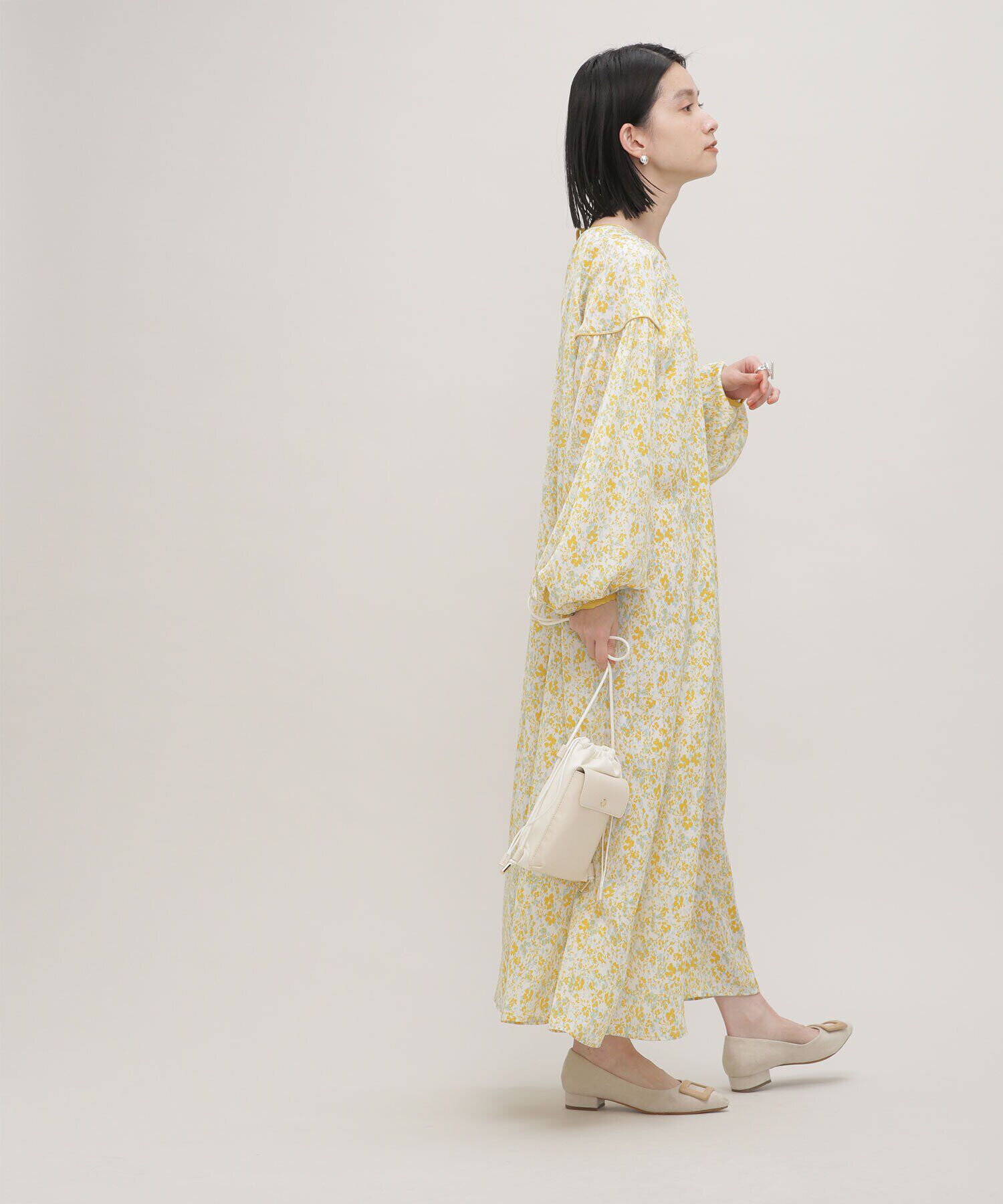 nano･universe「LB.03/ボタニカルプリントワンピース」|ワンピース|