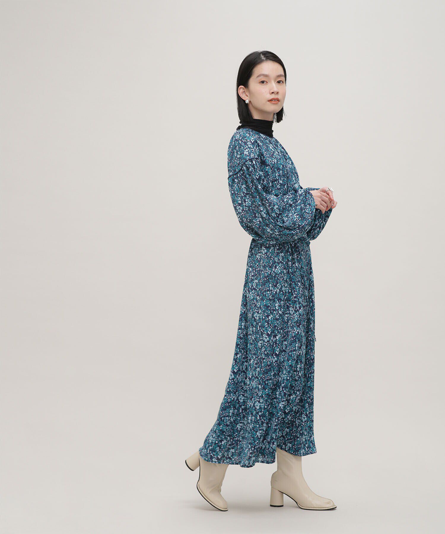 nano･universe「LB.03/ボタニカルプリントワンピース」|ワンピース|