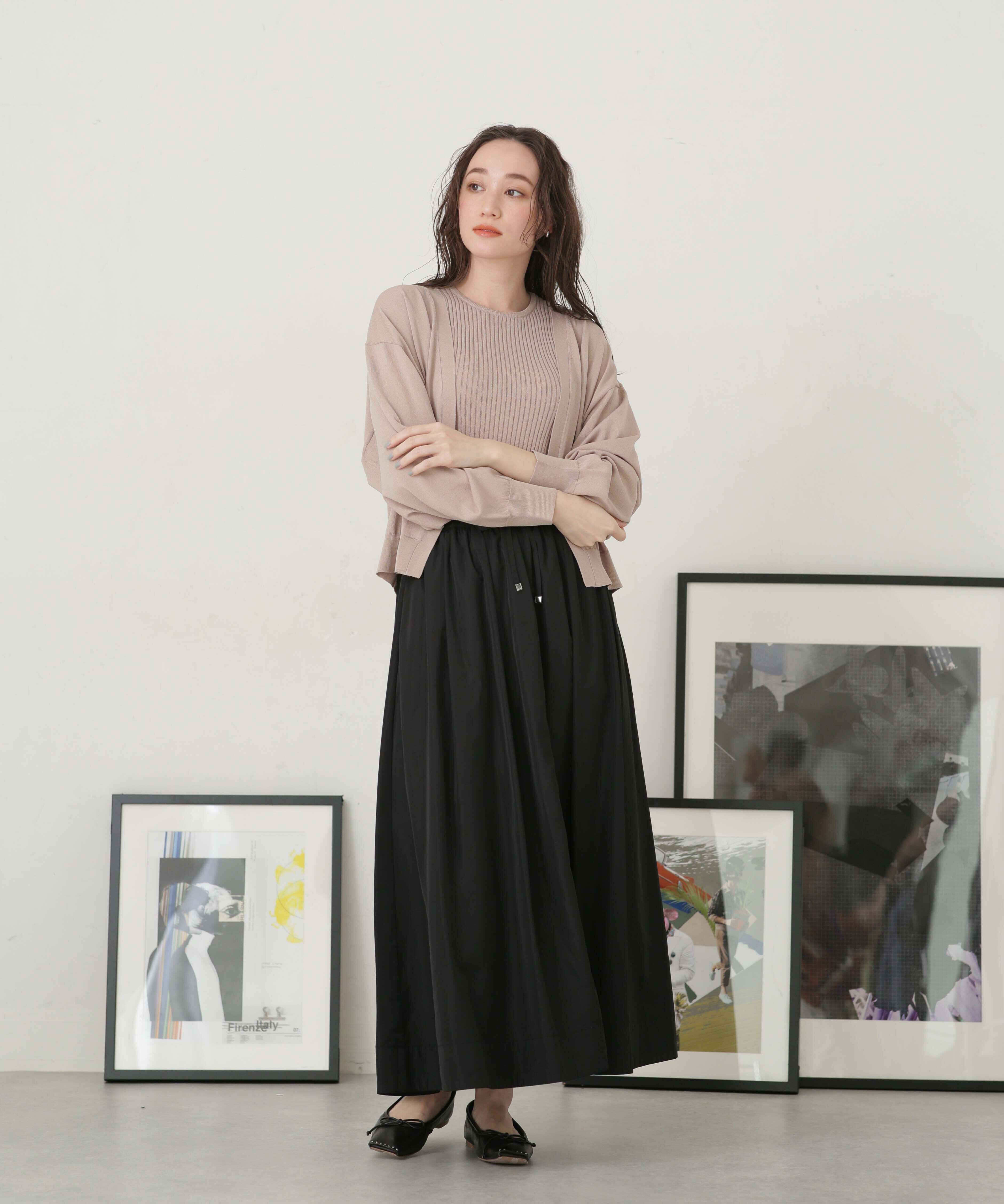 nano･universe「LB.04/タフタギャザーボリュームスカート」|スカート|