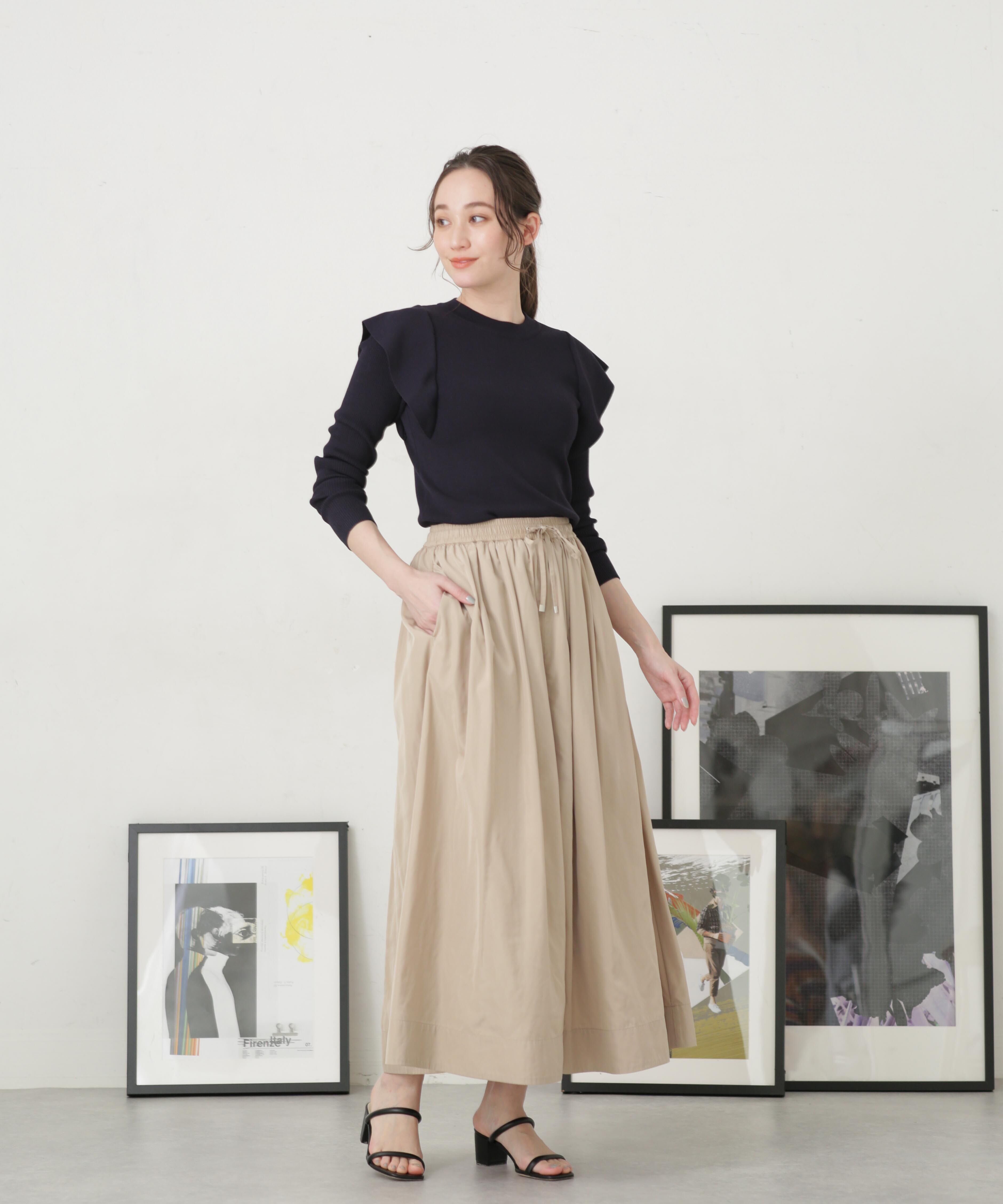 nano･universe「LB.04/タフタギャザーボリュームスカート」|スカート|