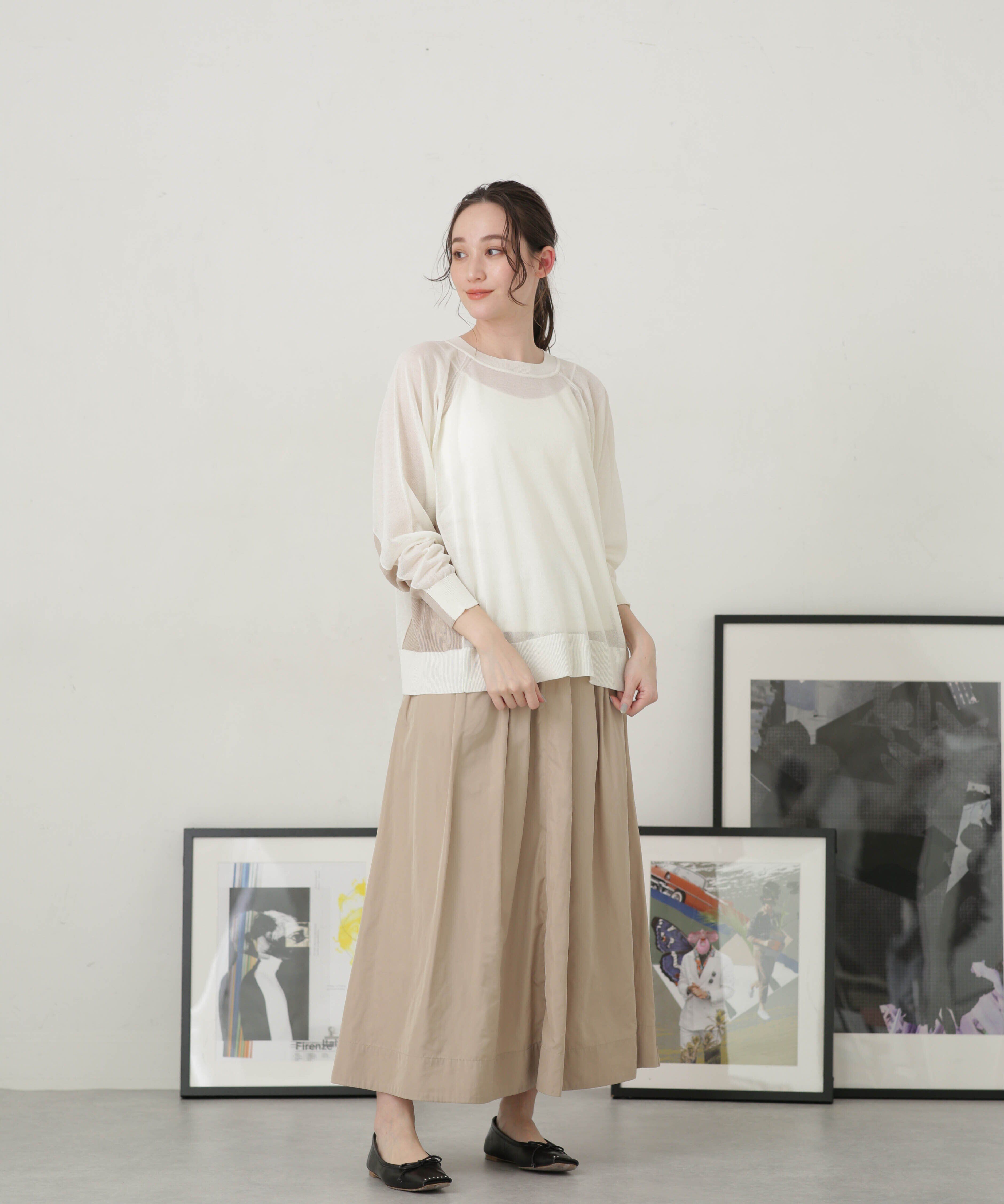 nano･universe「LB.04/タフタギャザーボリュームスカート」|スカート|