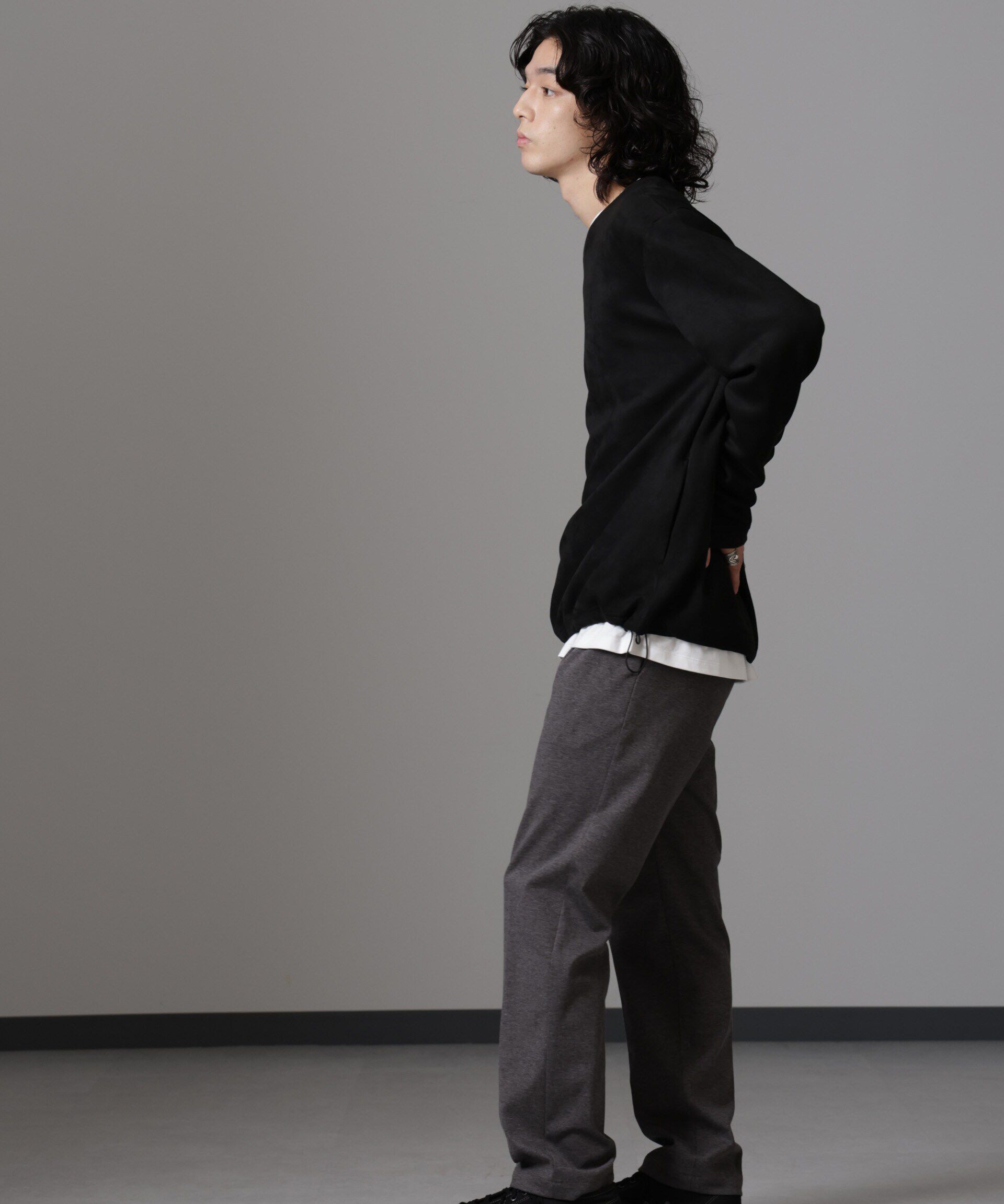 nano･universe「フェイクスエードプルオーバー 長袖」|Tシャツ・カットソー|