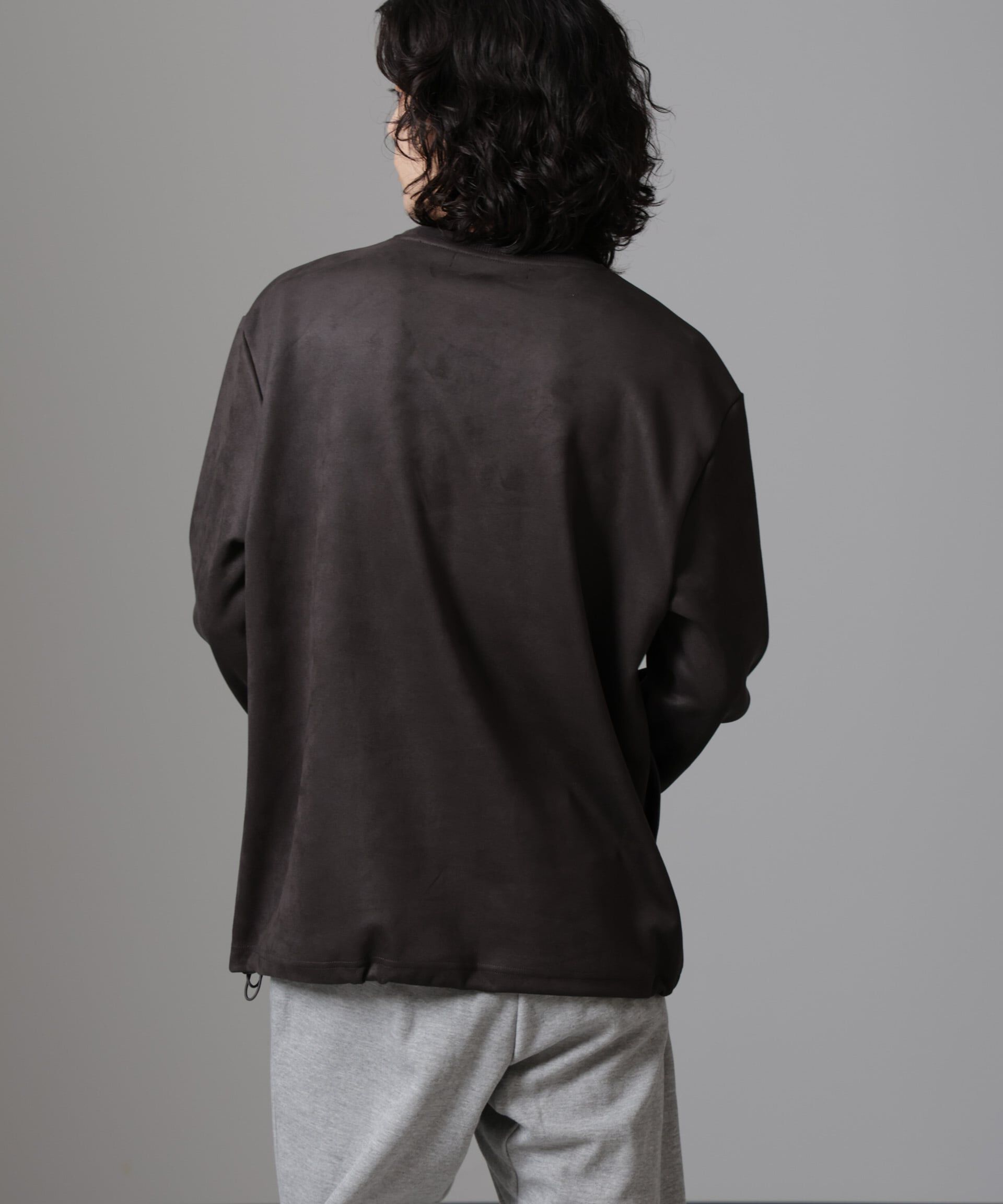 nano･universe「フェイクスエードプルオーバー 長袖」|Tシャツ・カットソー|