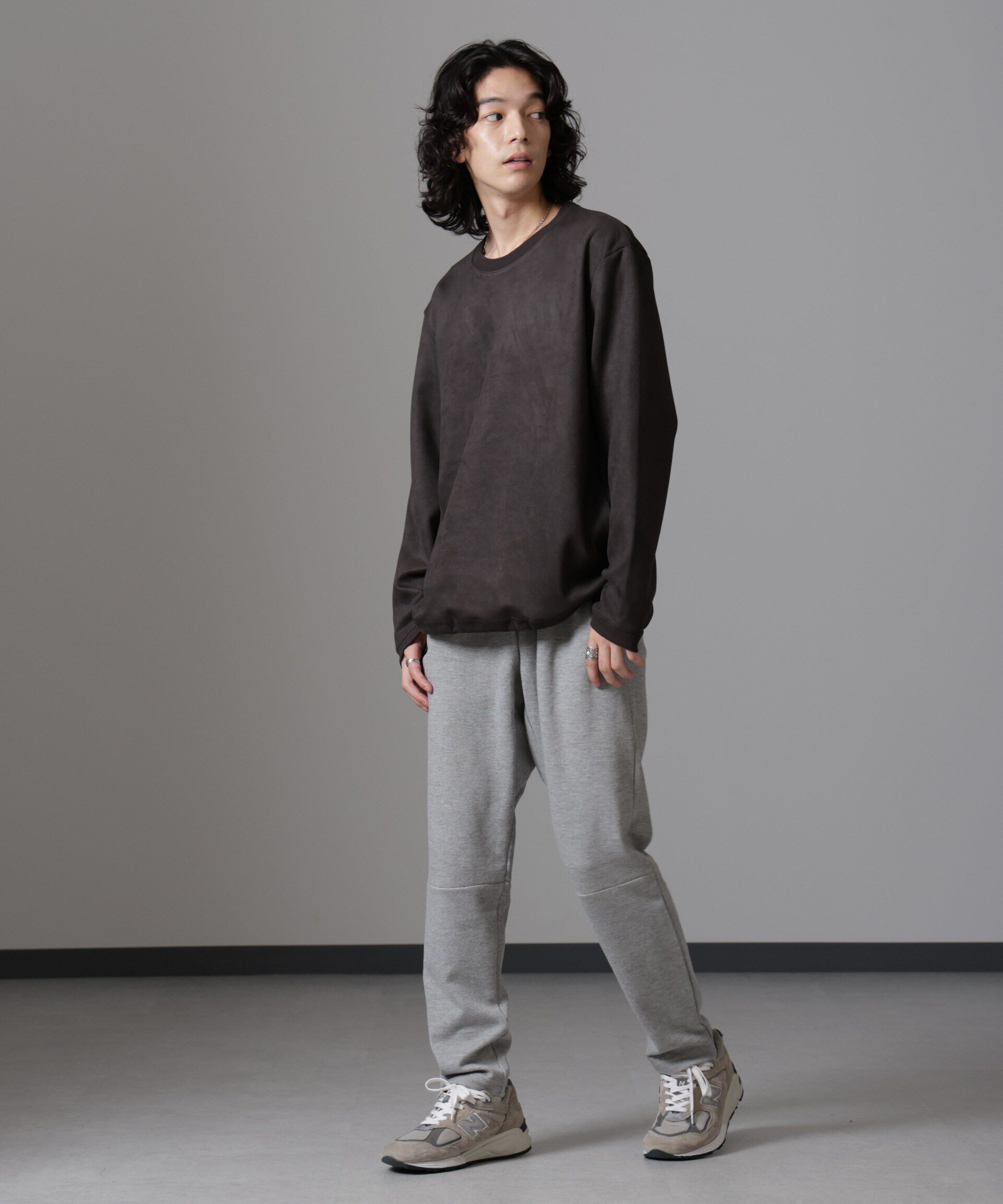 nano･universe「フェイクスエードプルオーバー 長袖」|Tシャツ・カットソー|