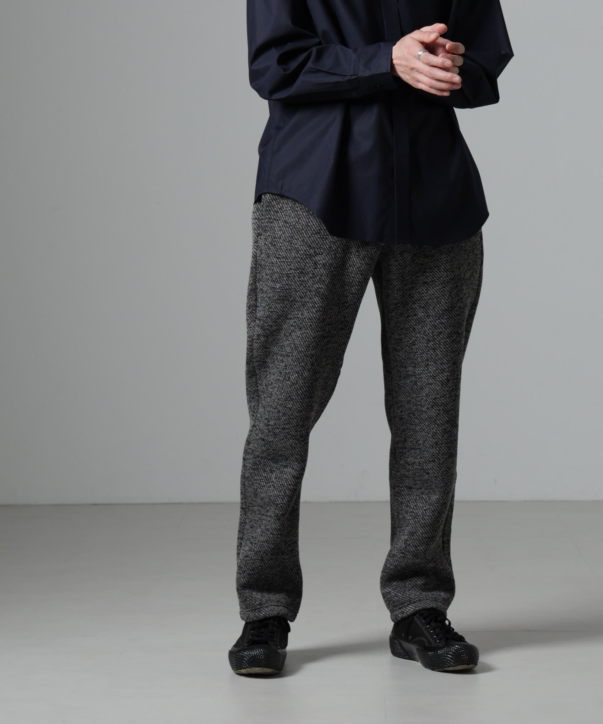 nano･universe「ニットフリースイージーパンツ(セットアップ可)」|チノ|グレー