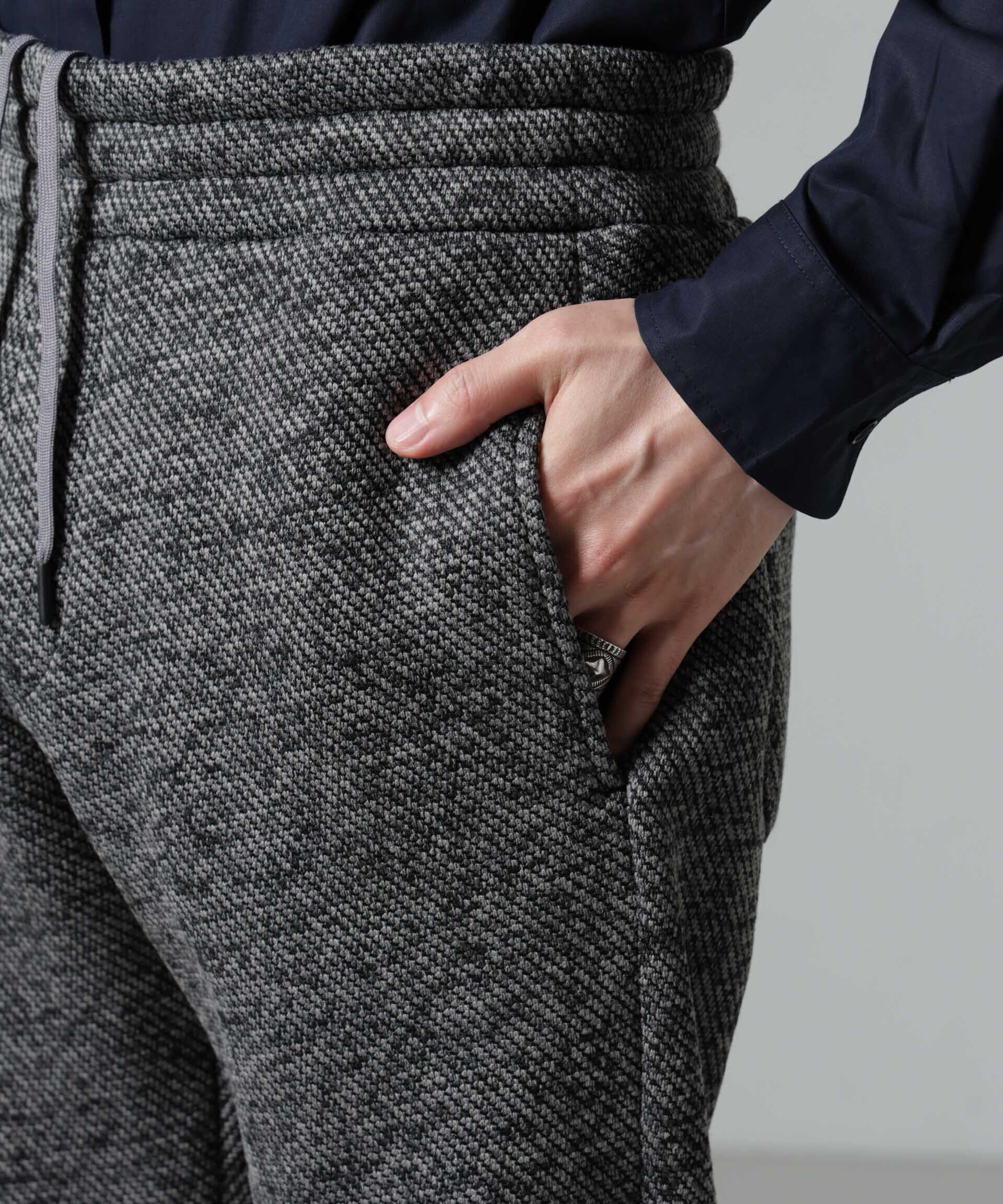 nano･universe「ニットフリースイージーパンツ(セットアップ可)」|チノ|