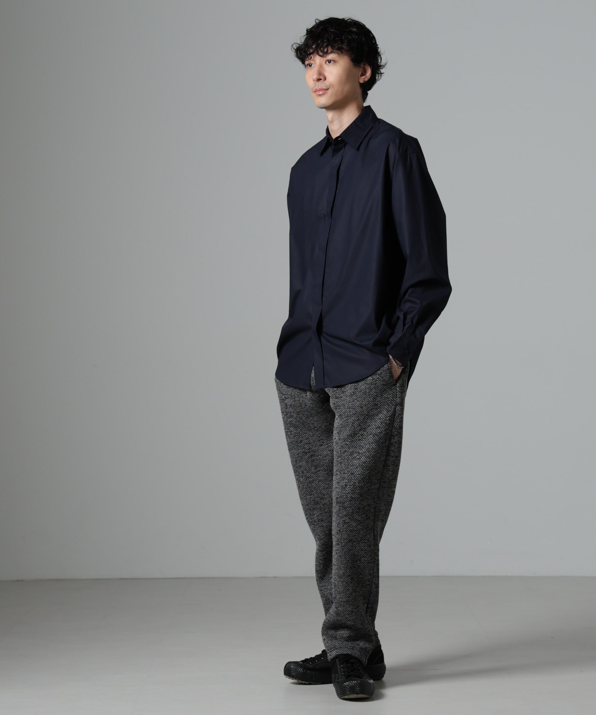 nano･universe「ニットフリースイージーパンツ(セットアップ可)」|チノ|