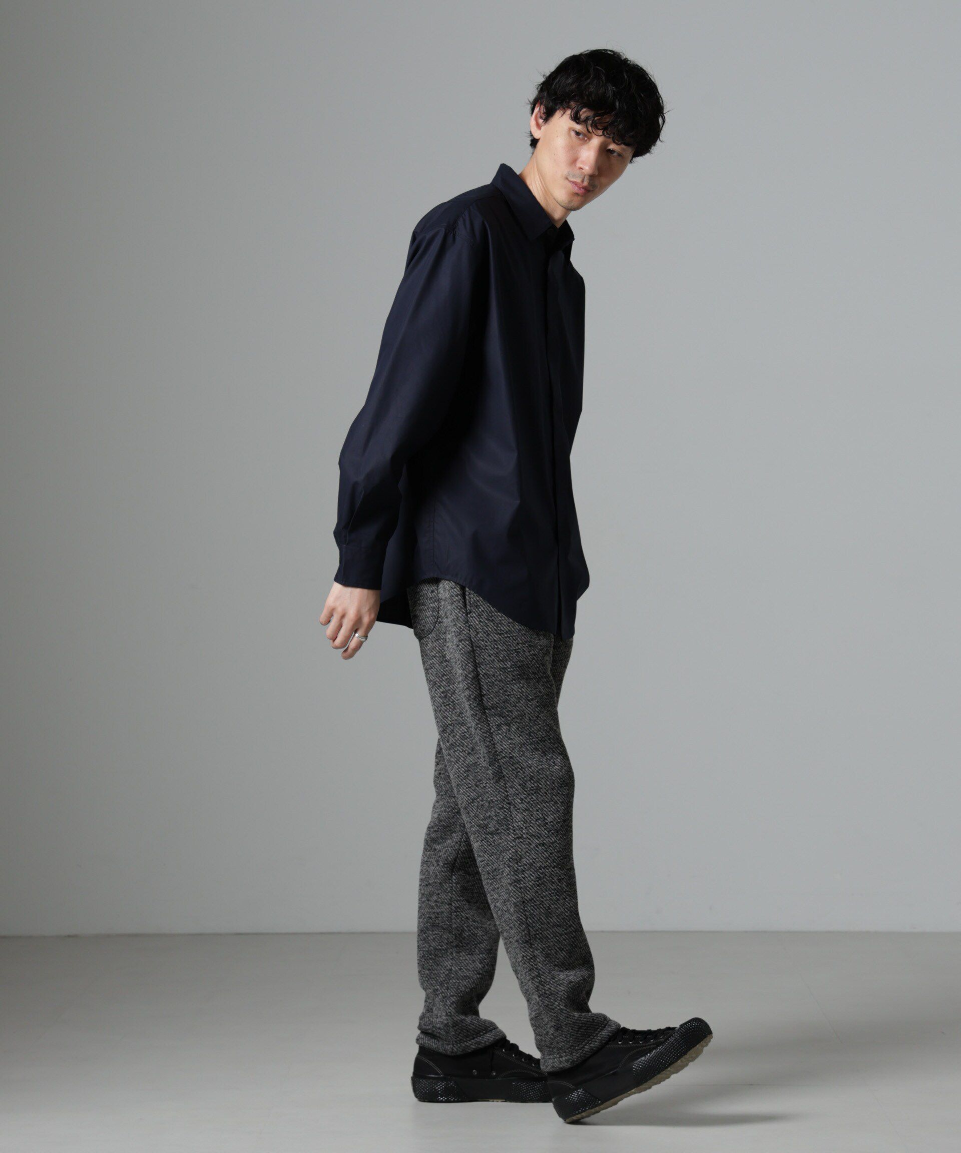 nano･universe「ニットフリースイージーパンツ(セットアップ可)」|チノ|