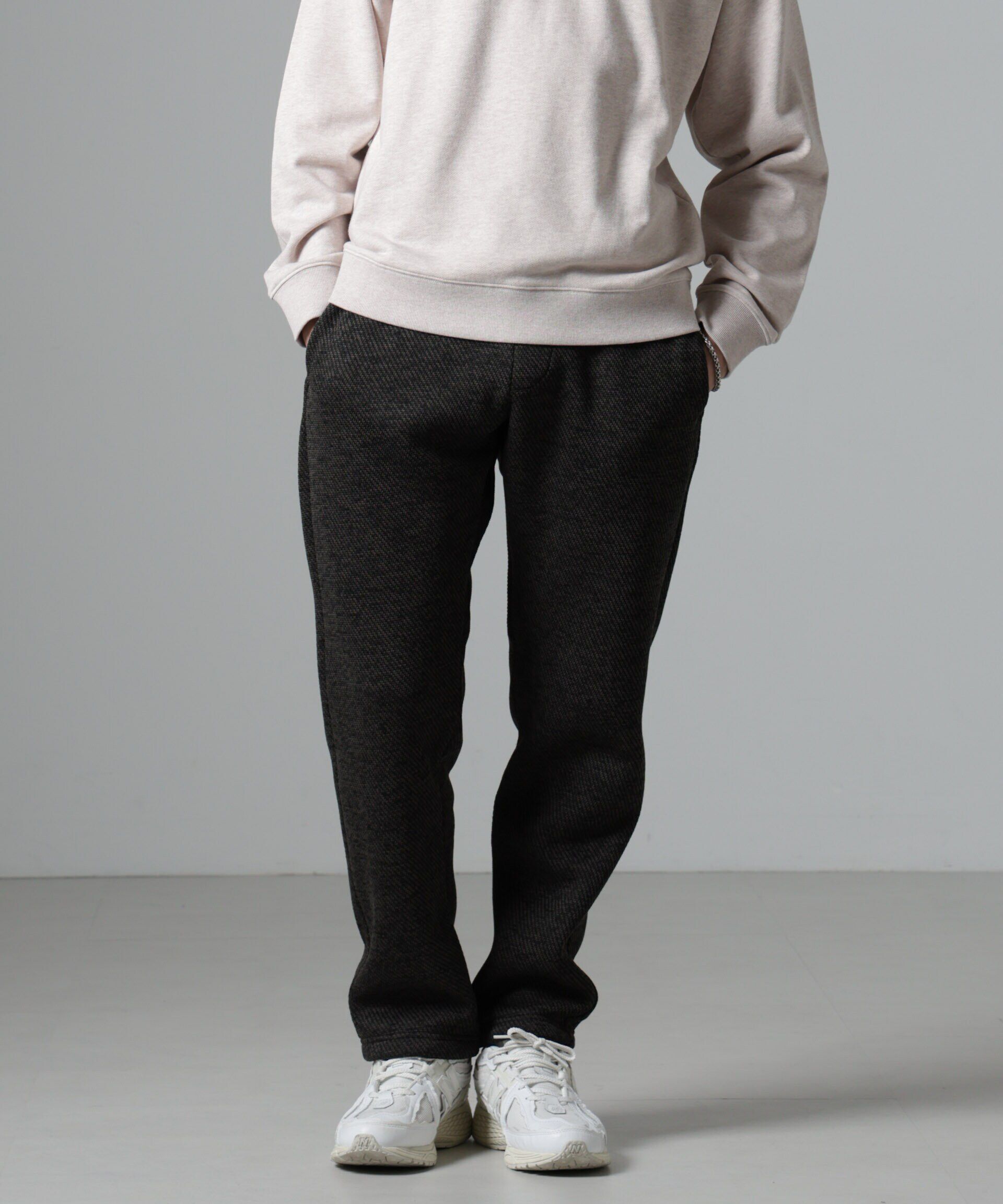 nano･universe「ニットフリースイージーパンツ(セットアップ可)」|チノ|