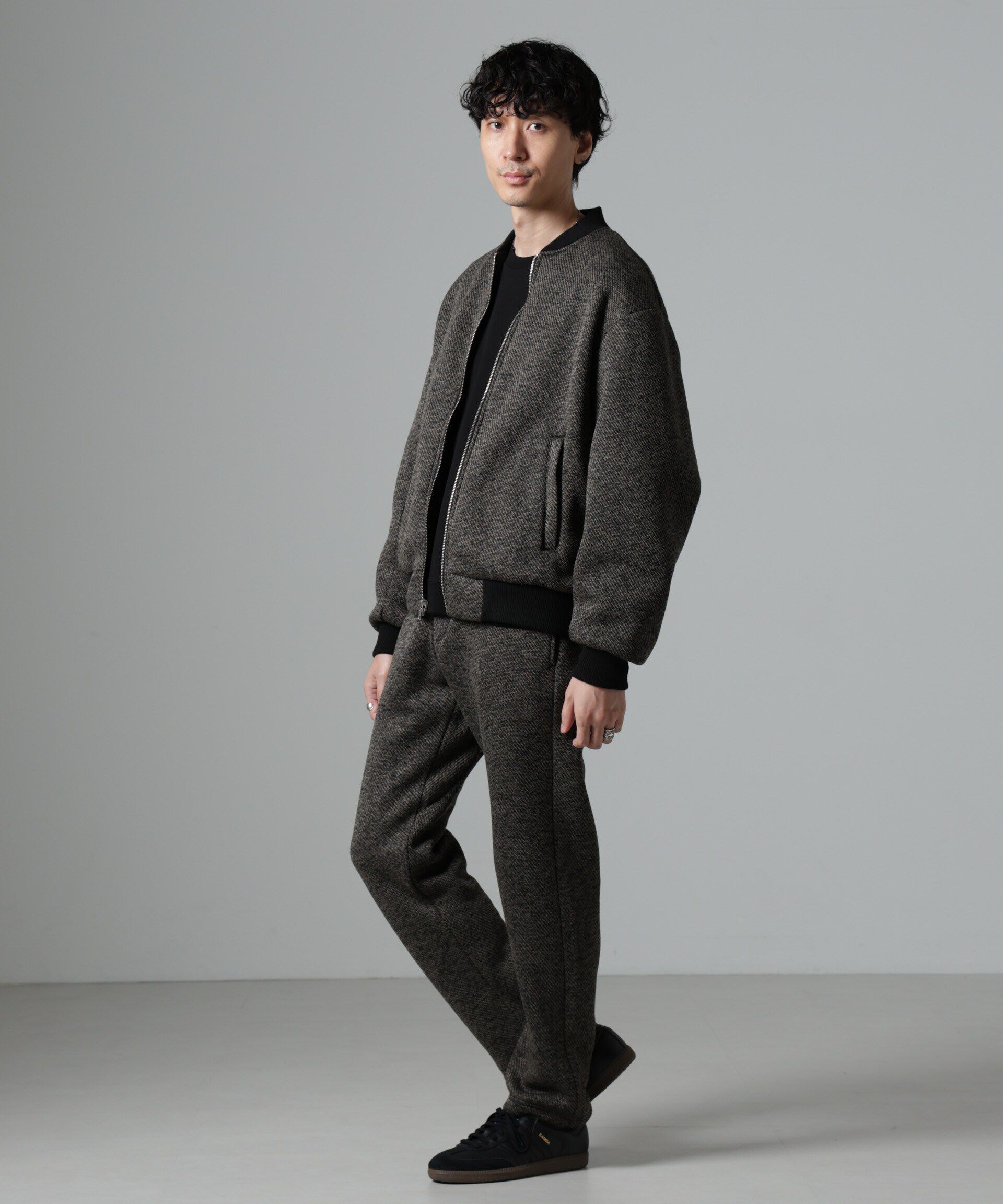 nano･universe「ニットフリースイージーパンツ(セットアップ可)」|チノ|