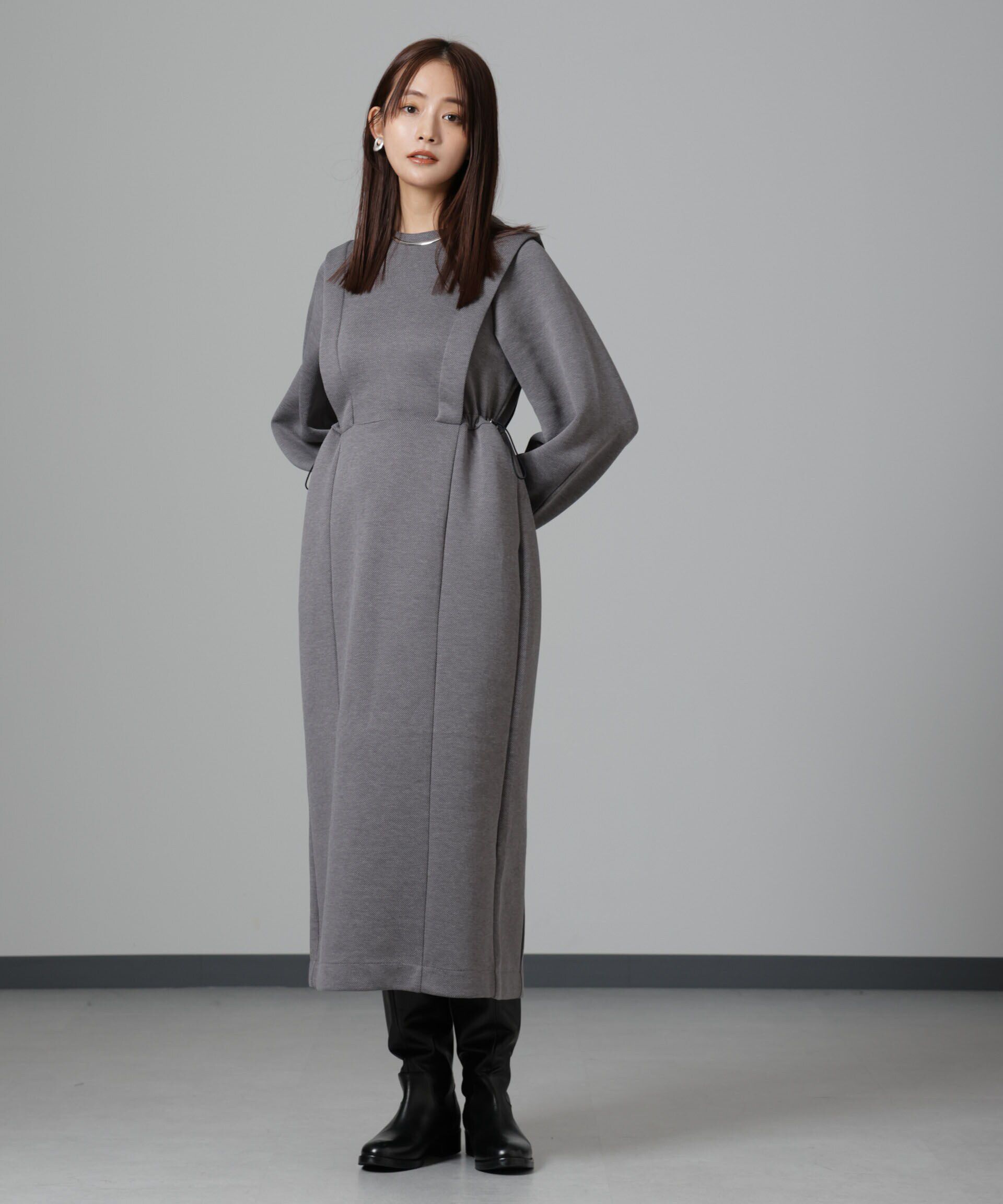 nano･universe「ツイルダンボールワンピース」|ワンピース|グレー