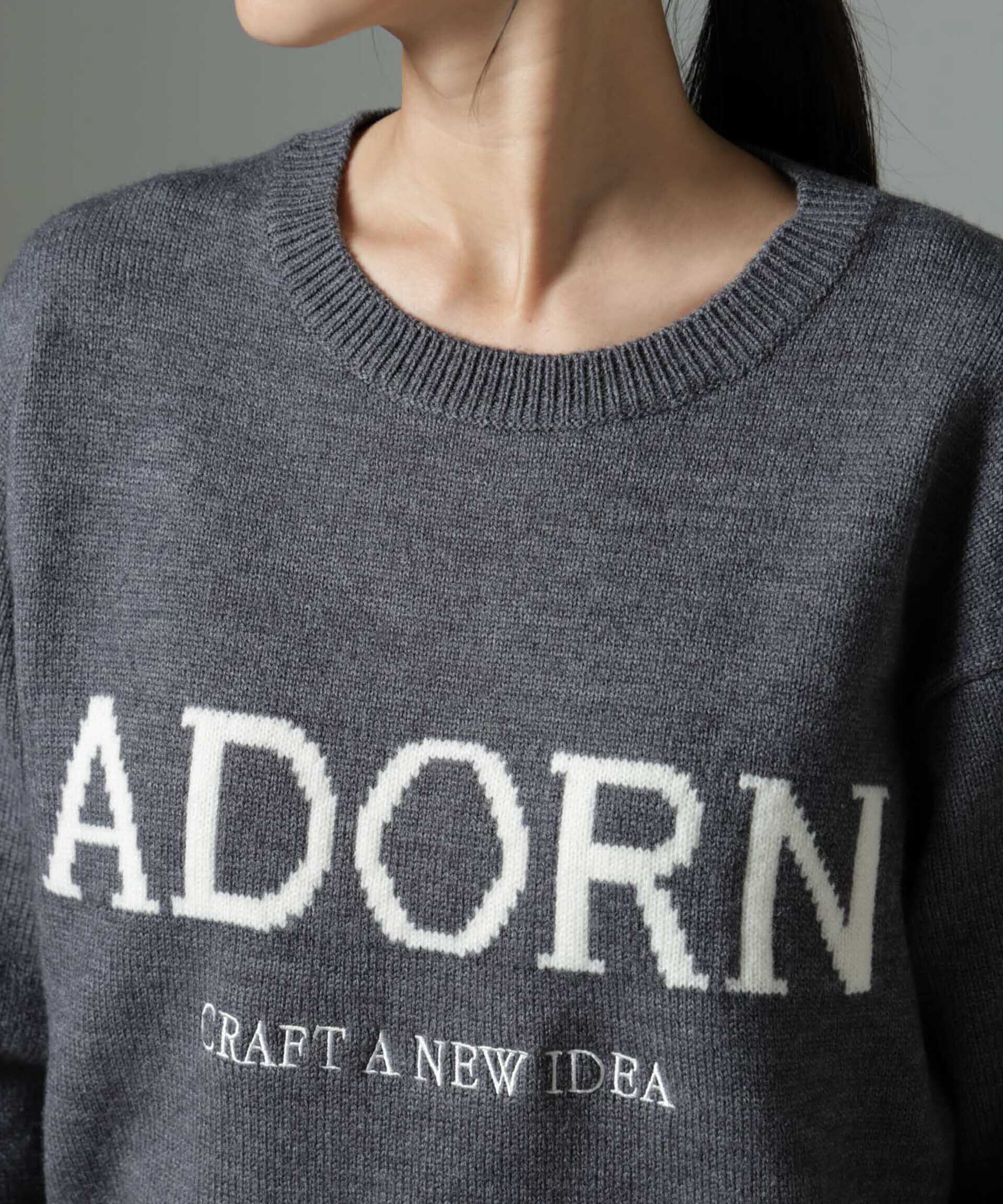 nano･universe「ロゴニットプルオーバー」|ニット・セーター|