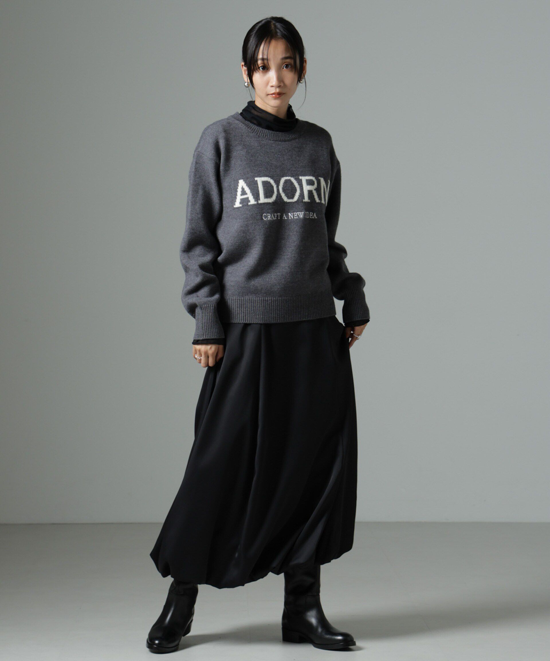 nano･universe「ロゴニットプルオーバー」|ニット・セーター|