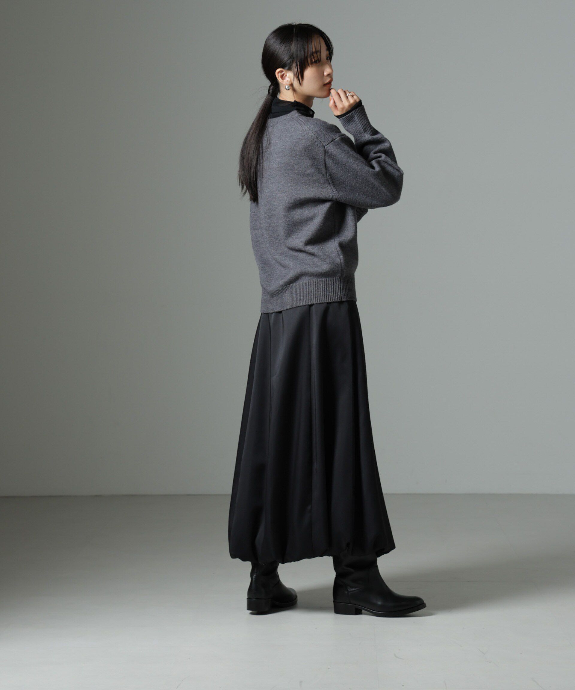 nano･universe「ロゴニットプルオーバー」|ニット・セーター|