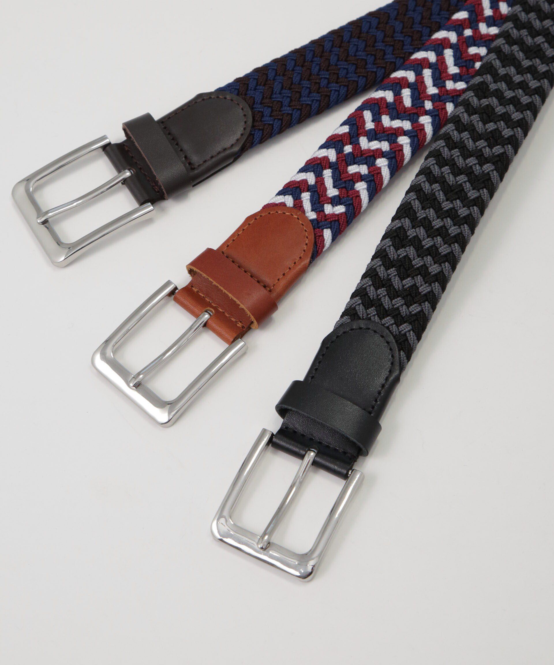 nano･universe「ゴムメッシュベルト」|ベルト|