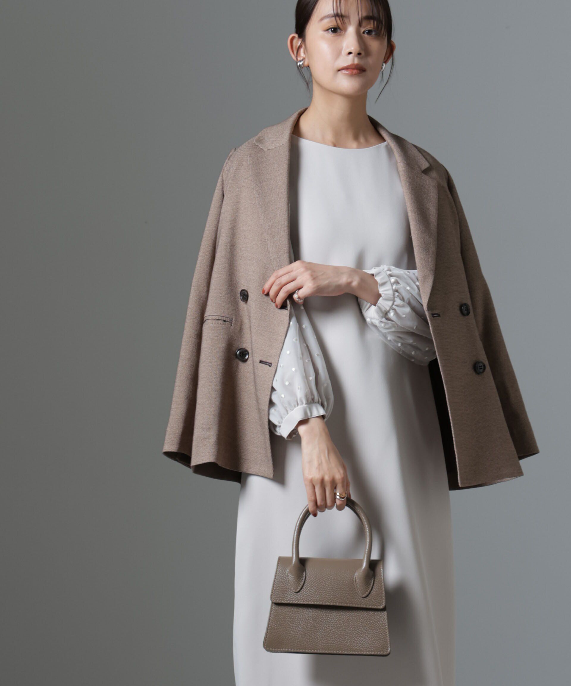 nano･universe「ドット刺繍チュールスリーブワンピース」|ワンピース|アイボリー7