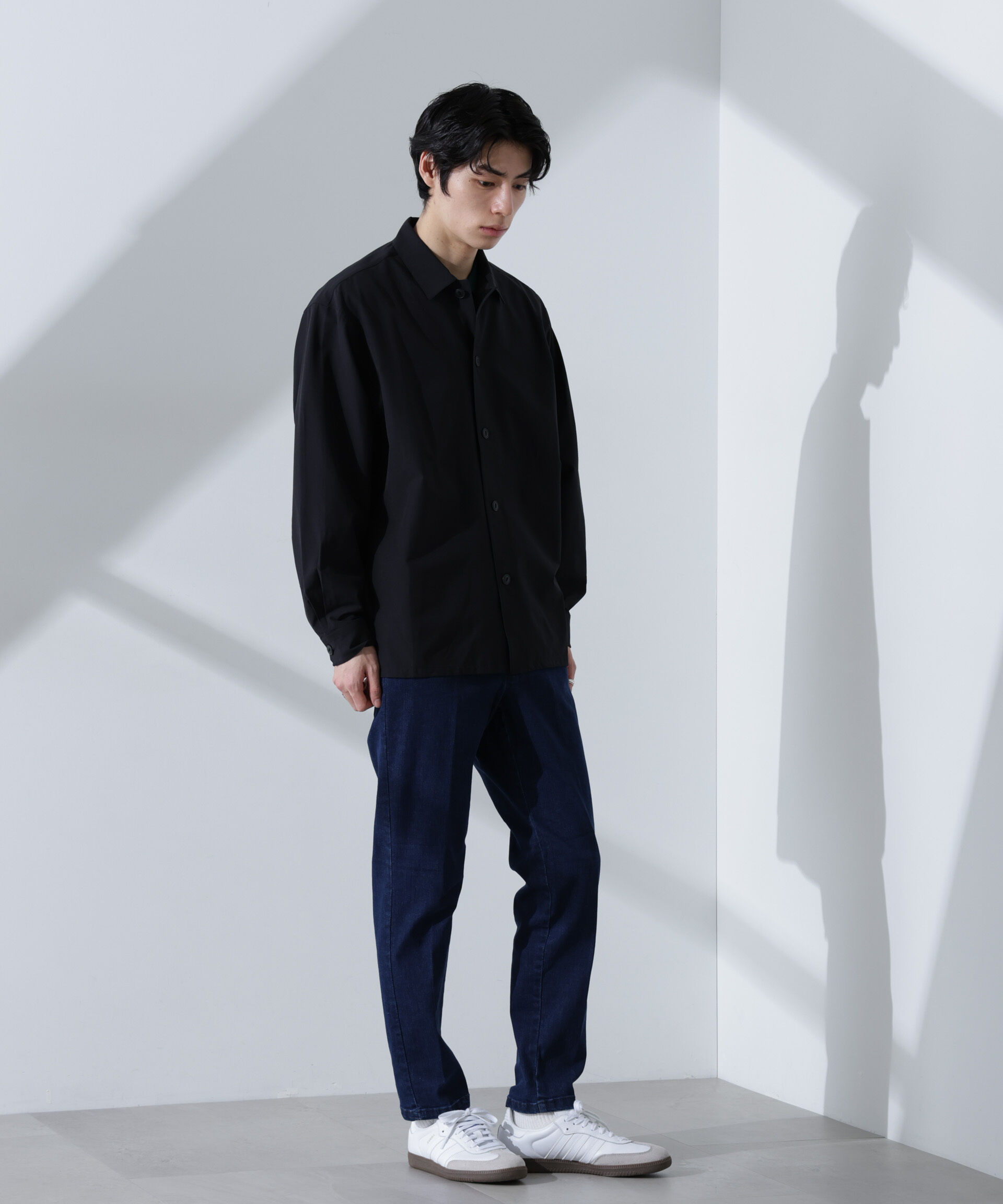 nano･universe「NORMANBROS別注 ストレッチイージーデニム」|チノ|