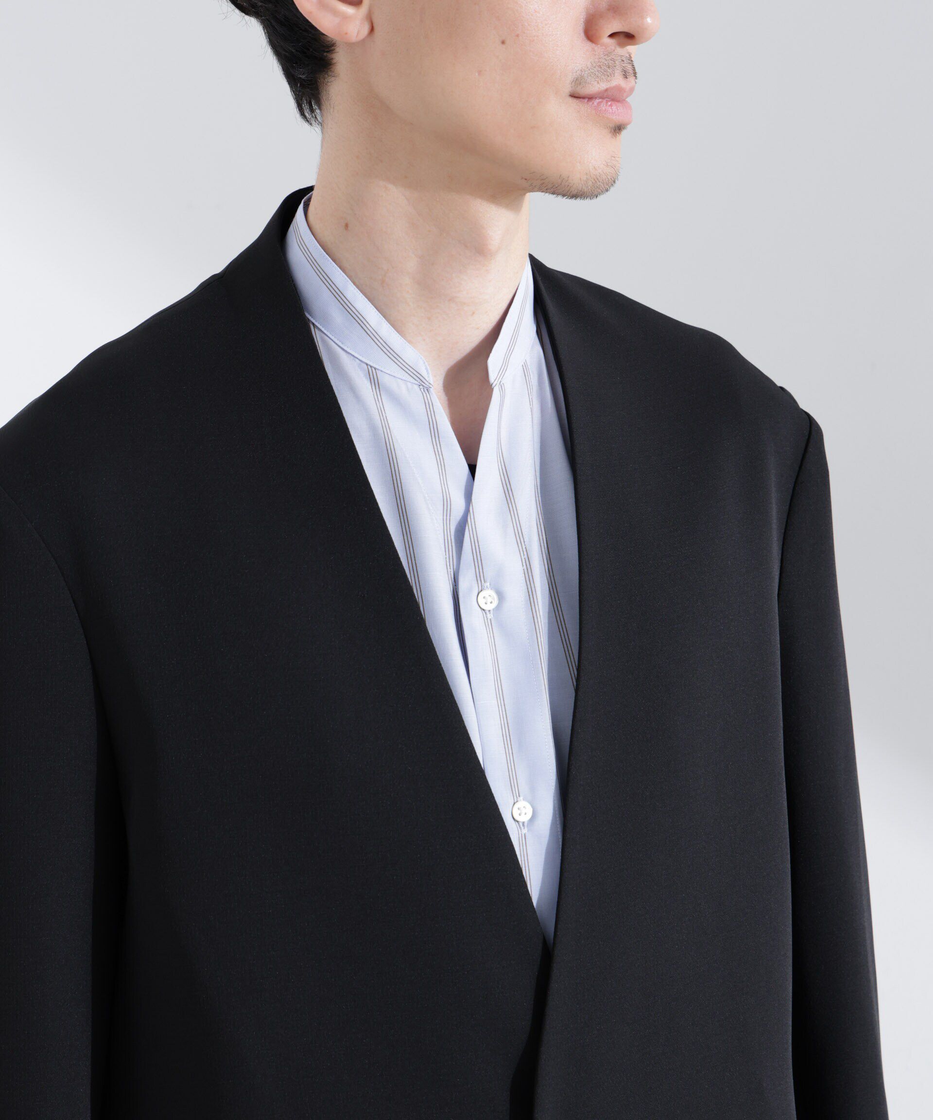 nano･universe「Epoche ノーカラージャケット」|テーラードジャケット|