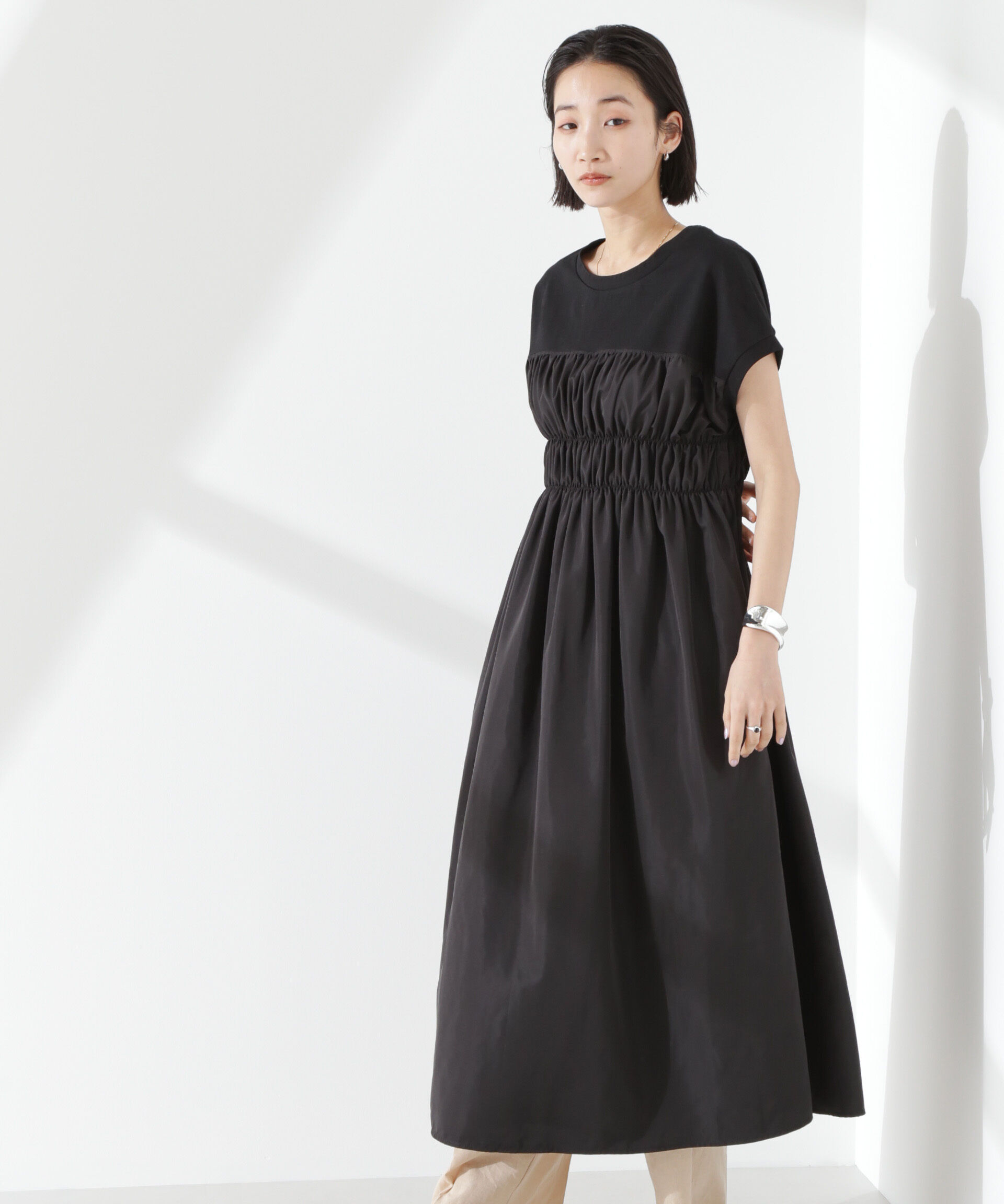 nano･universe「フロントシャーリングドッキングワンピース」|ワンピース|