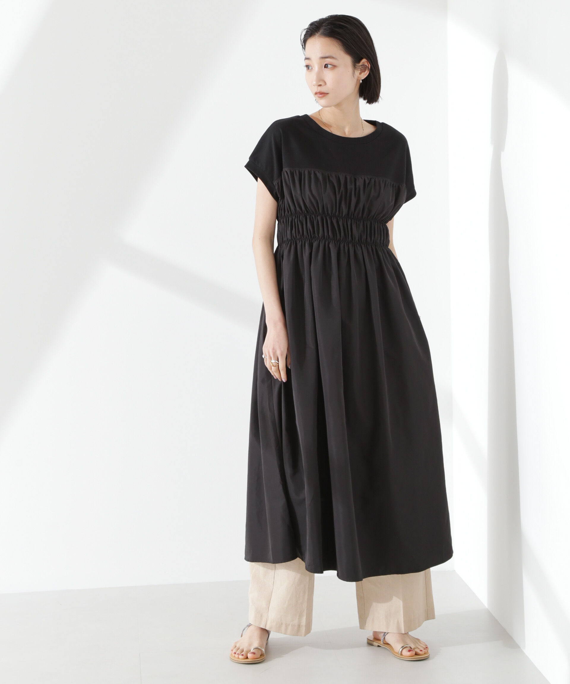 nano･universe「フロントシャーリングドッキングワンピース」|ワンピース|