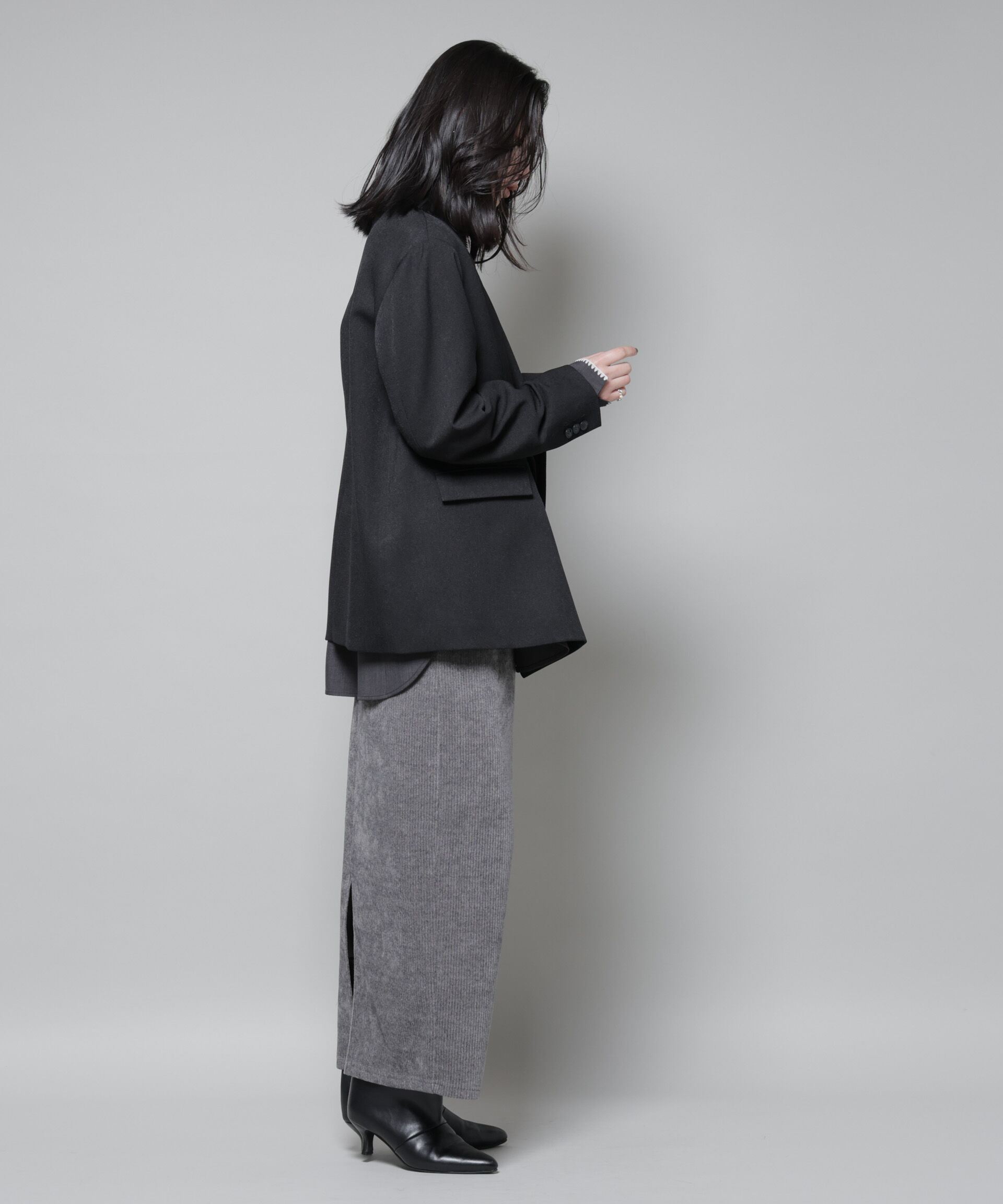 nano･universe「ストレッチサージダブルジャケット(セットアップ可)」|テーラードジャケット|