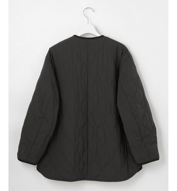 自由区「【洗える】パディングキルト アウター」|ノーカラージャケット|