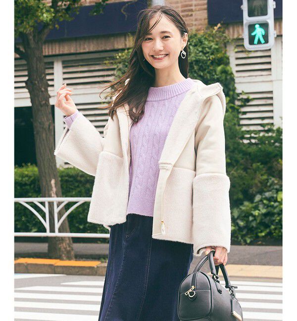 any SiS「Luxuryフェイクムートン コート」|ミリタリー・モッズコート|ｱｲﾎﾞﾘｰ