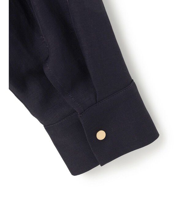 BEIGE,「【洗える】BERNARD / リネンノーカラーラップブルゾン」|ノーカラージャケット|