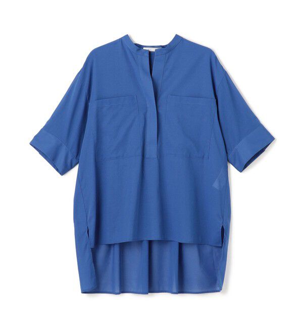 BEIGE,「【洗える・Oggi 10月号掲載】BAC / コットンビックポケットスタンドカラーシャツ」|シャツ・ブラウス|