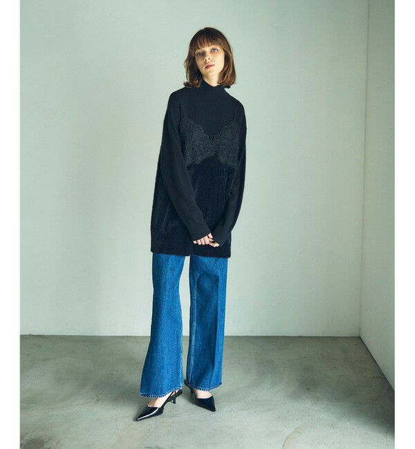 GRACE CONTINENTAL「レースビスチェニットトップ」|ニット・セーター|