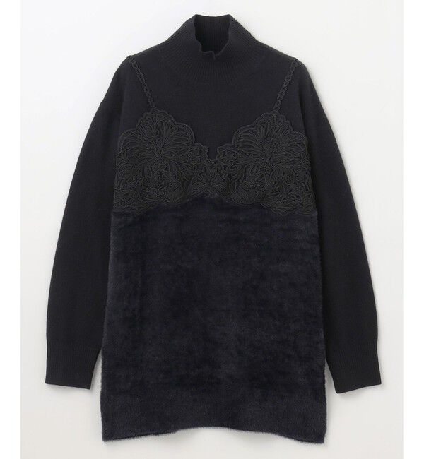 GRACE CONTINENTAL「レースビスチェニットトップ」|ニット・セーター|