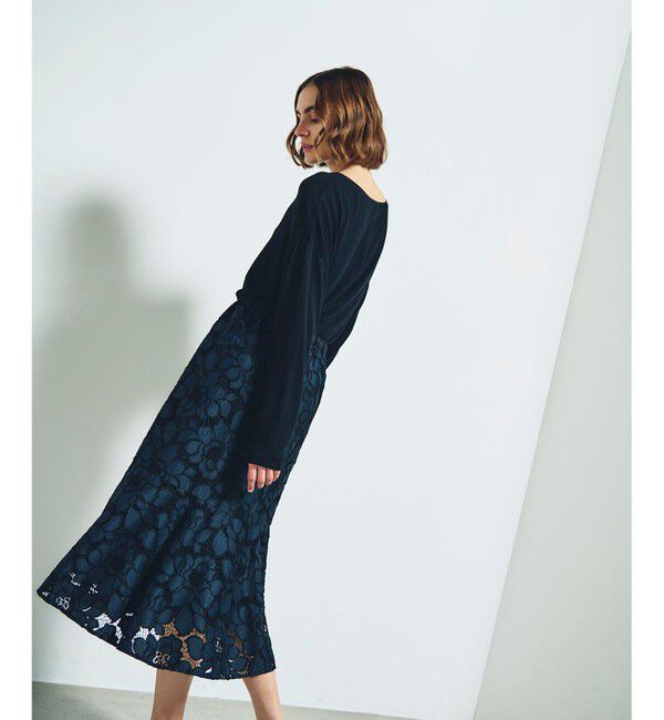 Grace Class「ローズレーススカート」|スカート|ネイビー