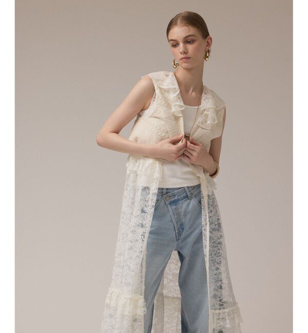 GRACE CONTINENTAL「エンブロイダリージレ」|ベスト・ジレ|