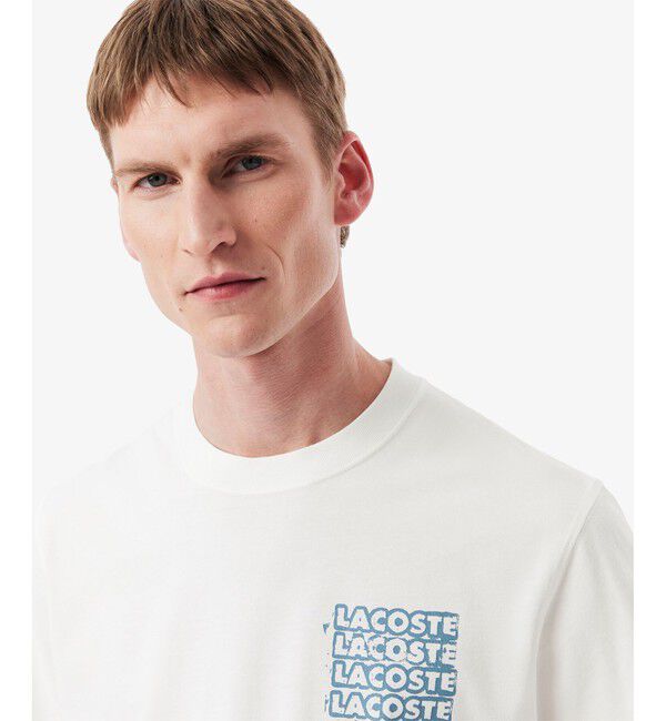 LACOSTE「ステンシルバックプリントTシャツ」|Tシャツ・カットソー|