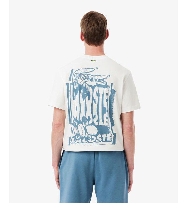 LACOSTE「ステンシルバックプリントTシャツ」|Tシャツ・カットソー|