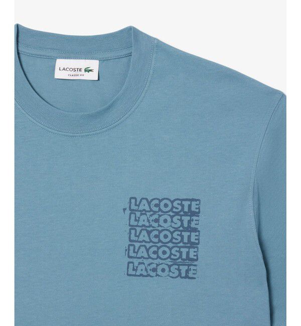 LACOSTE「ステンシルバックプリントTシャツ」|Tシャツ・カットソー|