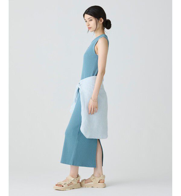 LACOSTE「ノースリーブリブニットドレス」|ワンピース|