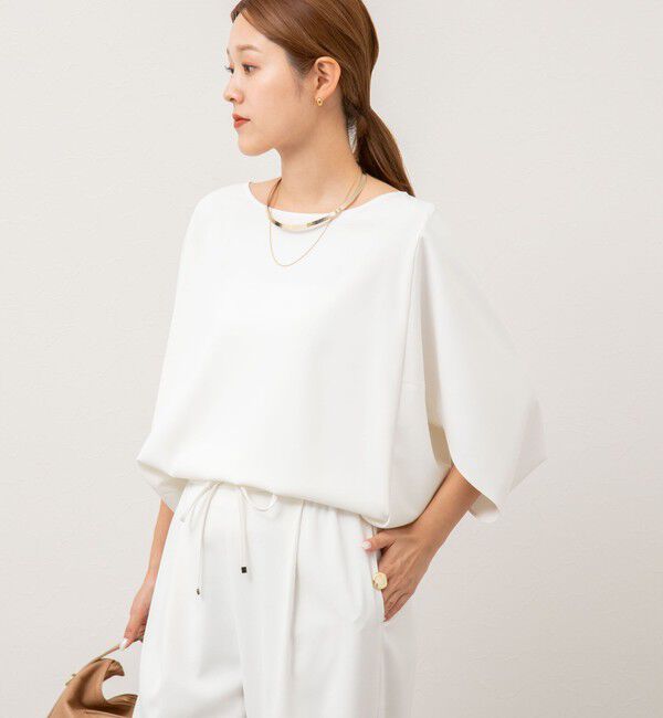 NOLLEY'S「《セットアップ対応》ツイルコクーンブラウス」|シャツ・ブラウス|